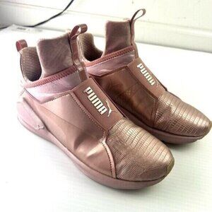 Puma Fierce Metallic Sneaker Trainer Rose Gold Women's Athletic Shoes 8.5
